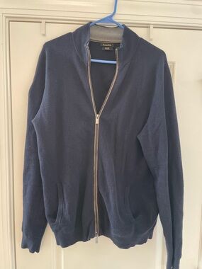 Massimo Dutti Men’s Cotton Silk full zip cardigan